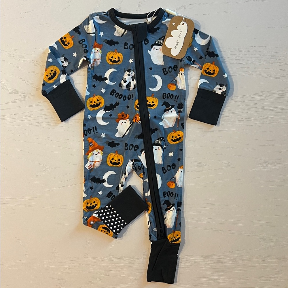 Angel Dear Halloween Glow-in-the-Dark Convertible Romper 0-3 3-6 months